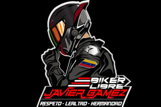 make a professional helmet logo for your brand