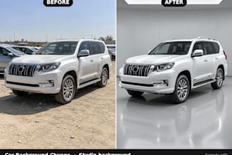 change car photo background for your dealership or listing