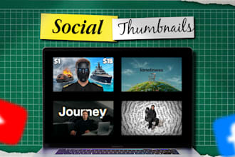 design eye catching social thumbnails with creative strategy