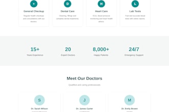 build a simple, minimal website or landing page