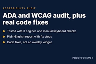 audit and fix ada wcag accessibility issues on your website