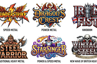make power metal, nwobhm and traditional heavy metal logo