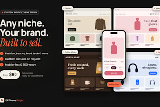 design a custom shopify theme for your store
