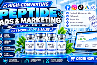do peptide marketing and seo to rank your peptide store