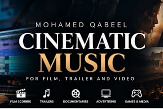 cinematic music for your film, trailer or video