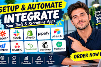 zapier slack shopify pipefy airtable wave asana bamboohr mailchimp freshdesk