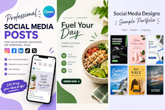 design professional social posts in canva