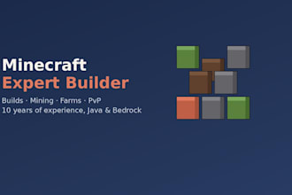 be your minecraft expert for builds, mining, farms and more