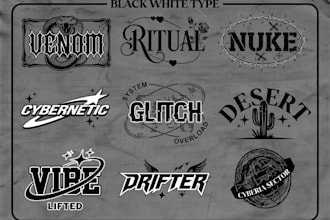 design a bold y2k logo for your streetwear brand