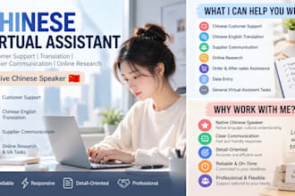 professional nativ chinese customer service