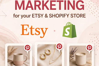 be your pinterest manager for etsy and shopify growth