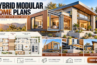 design hybrid modular homes and floor plans in california, texas