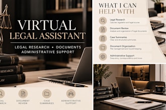 virtual legal assistant for legal research and documents