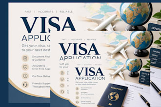 assist with visa application, document review and application forms