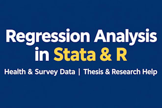 analyze your health or survey data with regression in stata or r