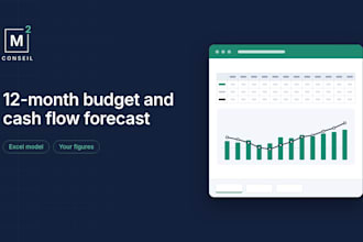 build your 12 month budget and cash flow forecast in excel