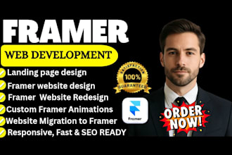 build framer website, framer landing page, framer website design