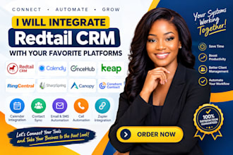 integrate redtail CRM oncehub calendly sharpsring ringcentral keap canopy