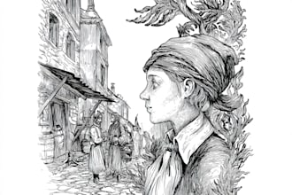 draw professional pen and ink hand drawn illustration