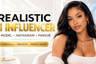 create ai influencer model ai girl for instagram ai fanvue and social media