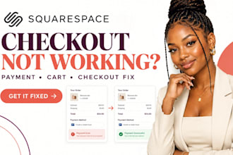 fix squarespace checkout, squarespace payment and ecommerce issues