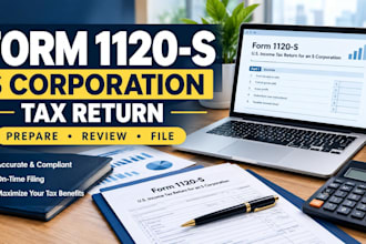 prepare and file form 1120s s corporation tax return