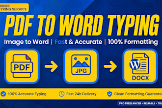 convert pdf to word, image to word fast
