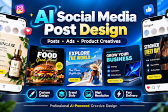 design professional ai social media posts and ad creatives