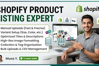 manually upload and list products on your shopify store