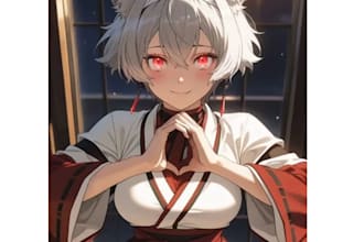 draw anime character design, oc, fan art, and custom anime illustration
