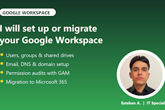 set up, fix or migrate google workspace business email, gsuite and dns