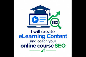 create elearning content and coach your online course SEO