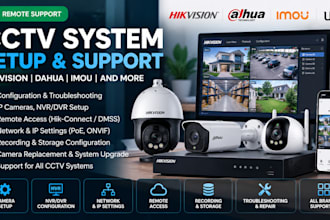 configure and troubleshoot hikvision dahua cctv systems remotely