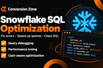 fix and optimize your snowflake sql queries