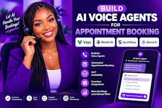 build vapi, retell, synthflow and bland ai voice agents appointment booking ai