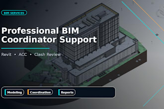 provide revit modeling and bim coordination support