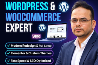 build or redesign a modern wordpress woocommerce website