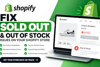 fix shopify sold out, out of stock and product availability issues