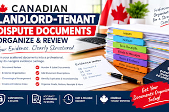 organize your canadian landlord tenant dispute documents and evidence