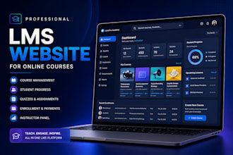 build an lms e learning website like udemy for your courses