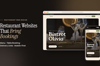 build a modern restaurant website with online menu and table booking