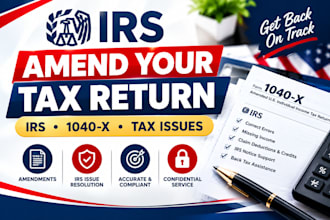 amend your US tax return, fix irs tax errors and resolve tax issues