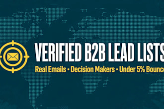 build a verified b2b lead list with emails for outreach