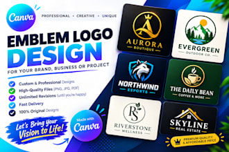 design a stunning canva logo for your brand
