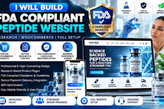 build fda complaint peptide website research peptide woocommerce peptide website