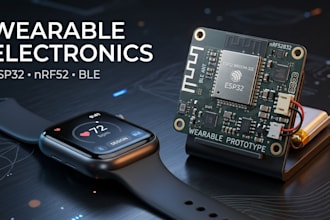 design wearable electronics with esp32, nrf52 and ble