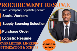 craft you a professional procurement resume and purchasing resume