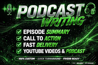 write engaging and seo friendly podcast show notes