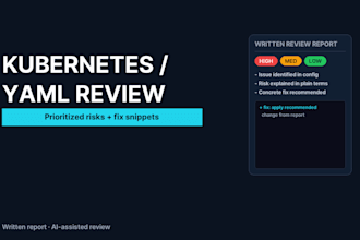 review kubernetes manifests and helm charts for reliability, security and cost