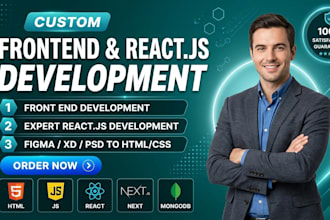 build a high performance react js frontend website with tailwind CSS